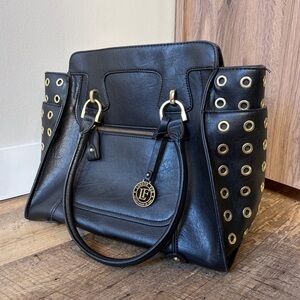 London Fog Grommet Detailed Purse